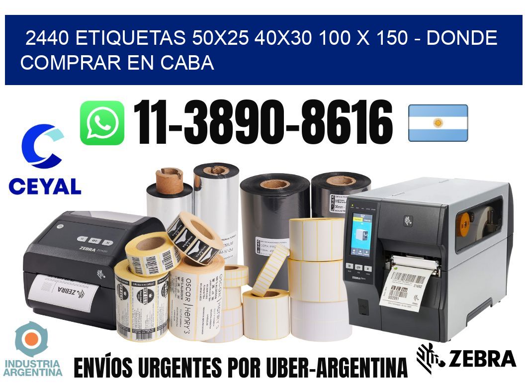 2440 etiquetas 50x25 40x30 100 x 150 - Donde Comprar en Caba