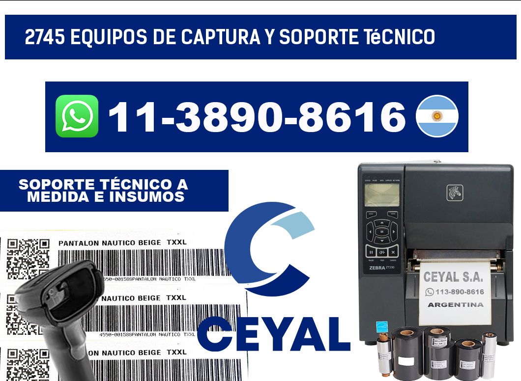 2745 Equipos de Captura y Soporte Técnico
