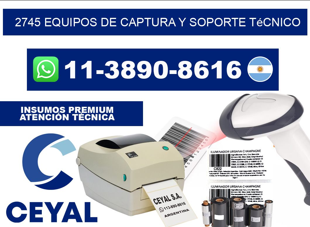 2745 Equipos de Captura y Soporte Técnico