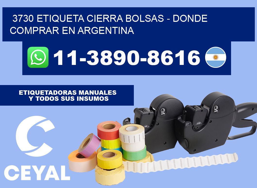 3730 etiqueta Cierra Bolsas - Donde Comprar en Argentina