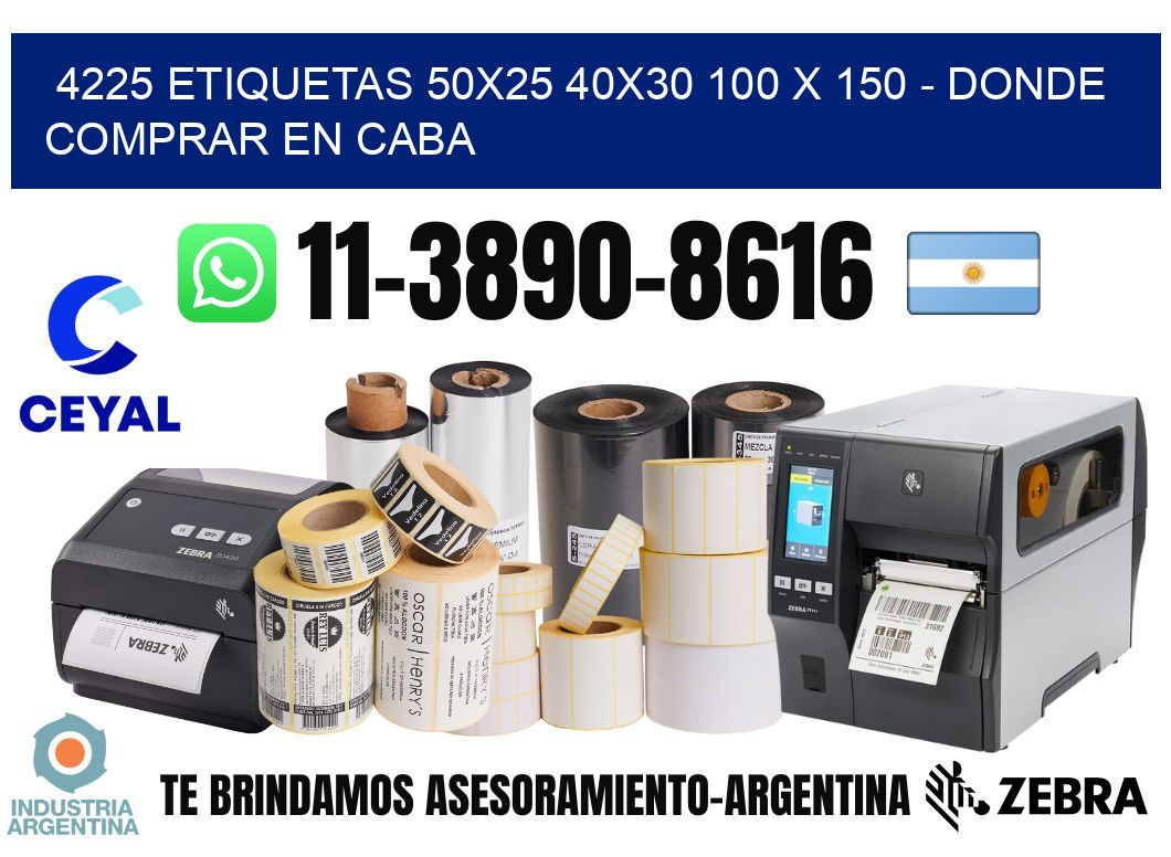 4225 etiquetas 50x25 40x30 100 x 150 - Donde Comprar en Caba