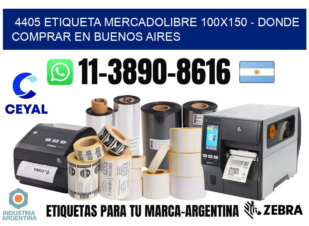 4405 etiqueta MercadoLibre 100x150 - Donde Comprar en Buenos Aires