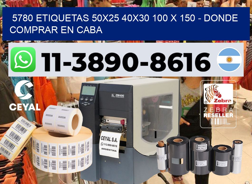 5780 etiquetas 50x25 40x30 100 x 150 - Donde Comprar en Caba