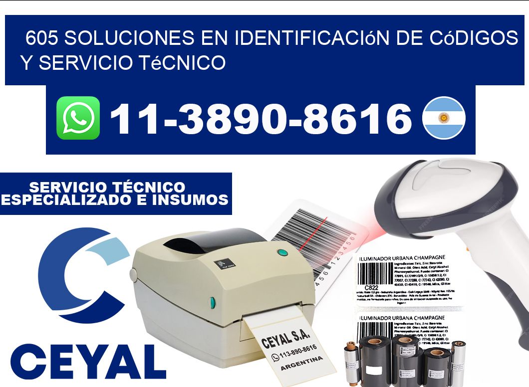 605 Soluciones en Identificación de códigos y Servicio Técnico