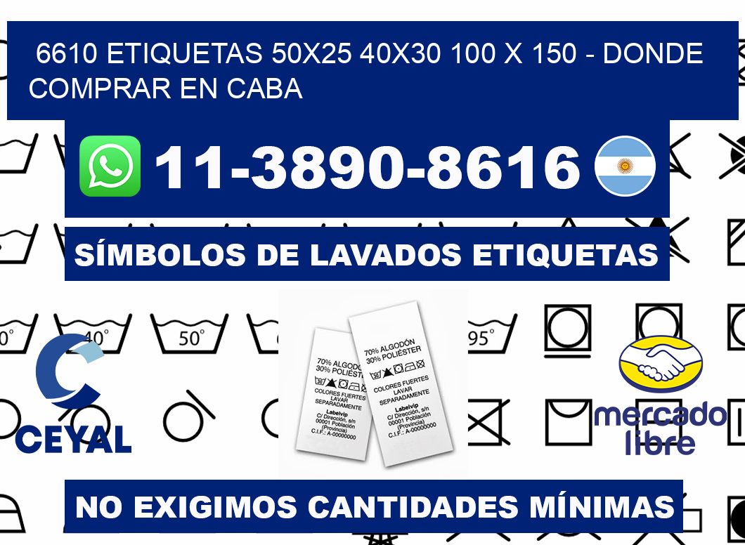 6610 etiquetas 50x25 40x30 100 x 150 - Donde Comprar en Caba
