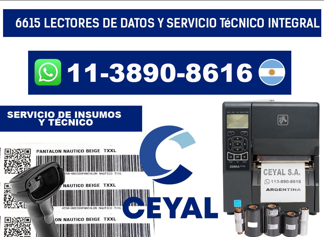 6615 Lectores de Datos y Servicio Técnico Integral