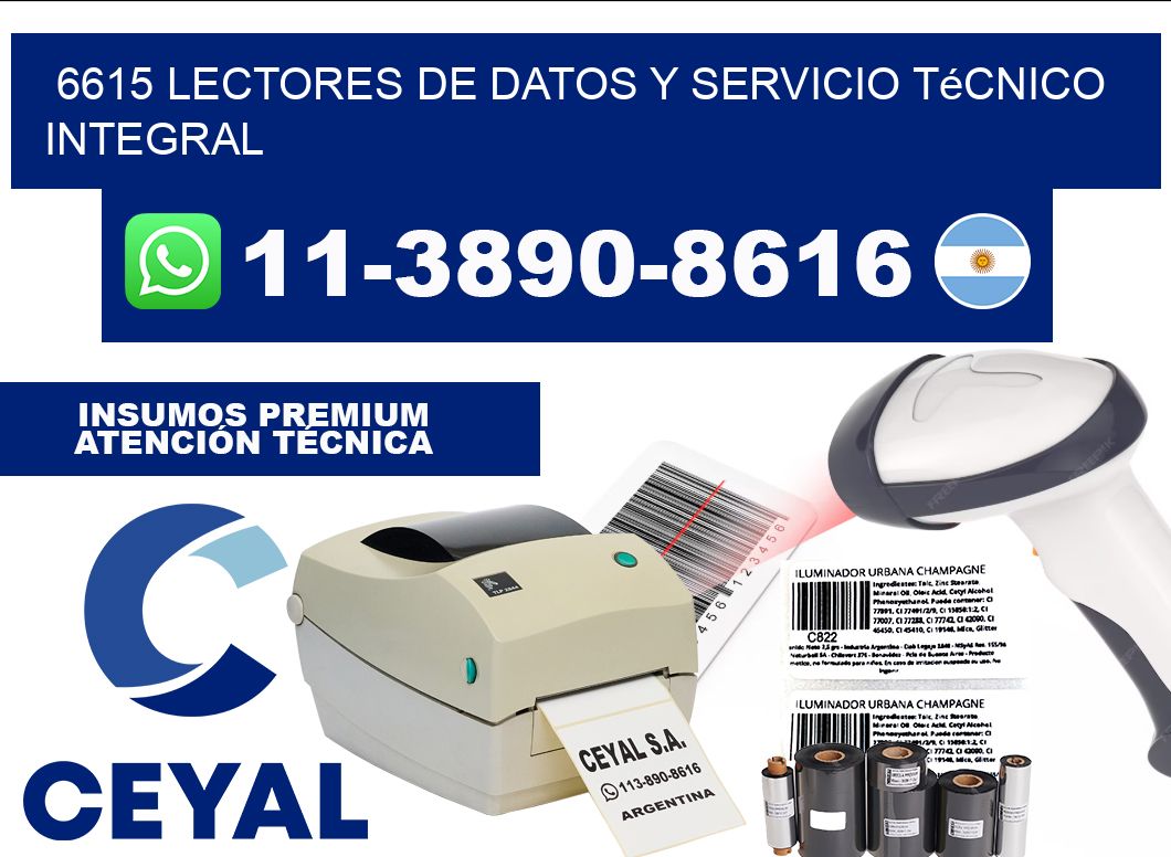 6615 Lectores de Datos y Servicio Técnico Integral
