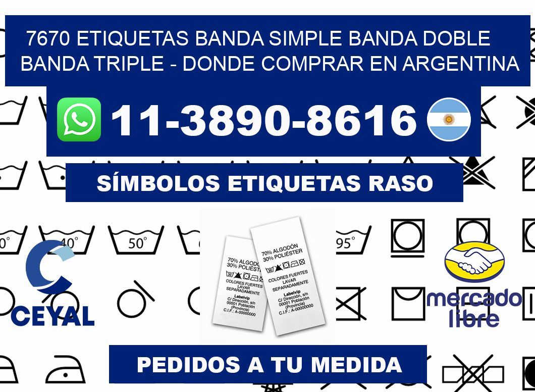 7670 etiquetas banda simple banda doble banda triple - Donde Comprar en Argentina