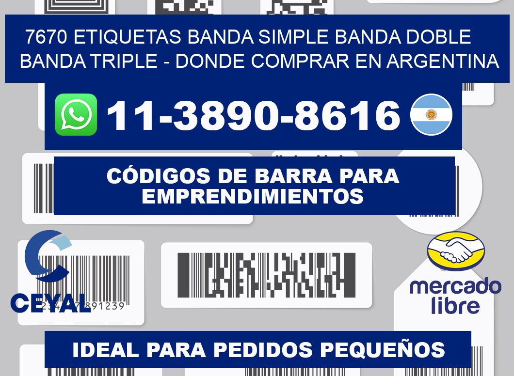 7670 etiquetas banda simple banda doble banda triple - Donde Comprar en Argentina