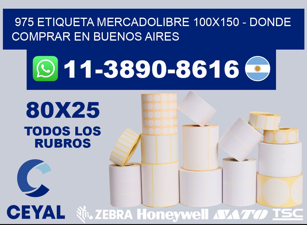 975 etiqueta MercadoLibre 100x150 - Donde Comprar en Buenos Aires