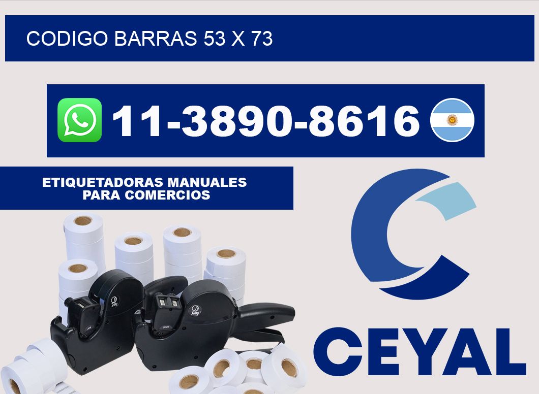 Codigo barras 53 x 73
