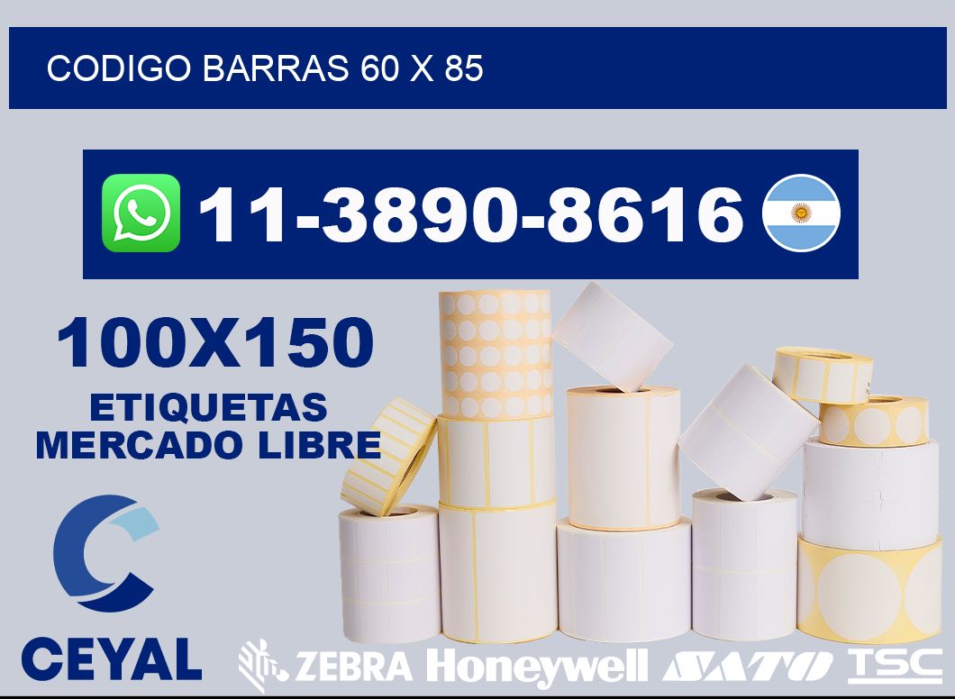 Codigo barras 60 x 85