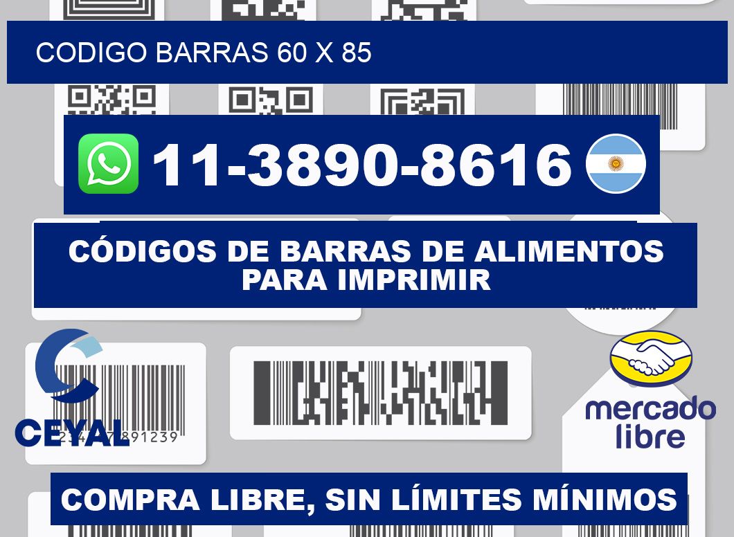 Codigo barras 60 x 85