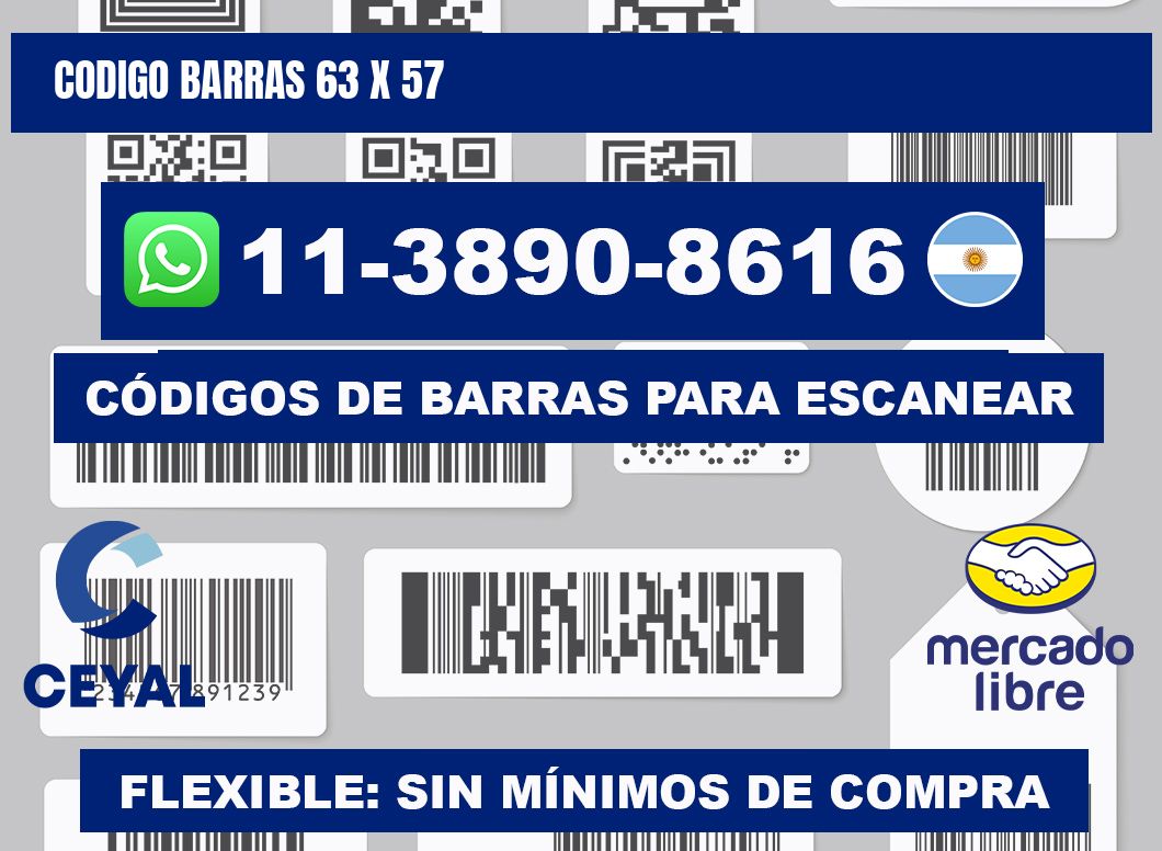 Codigo barras 63 x 57
