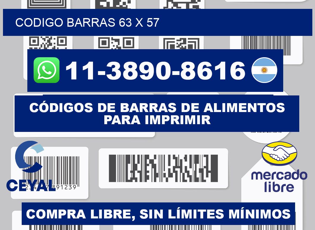 Codigo barras 63 x 57