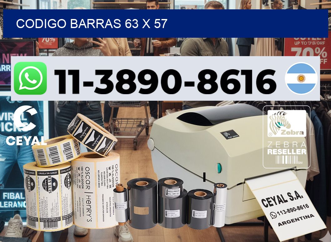 Codigo barras 63 x 57