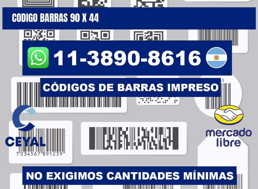 Codigo barras 90 x 44