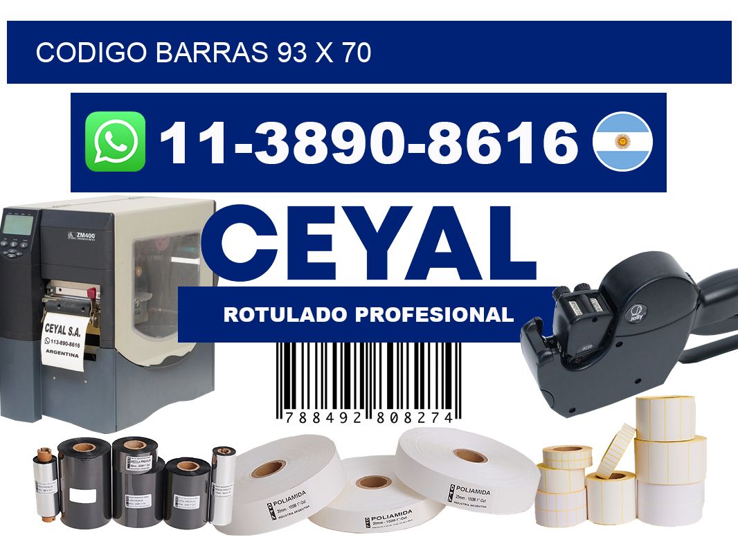 Codigo barras 93 x 70