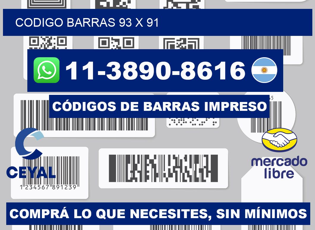 Codigo barras 93 x 91