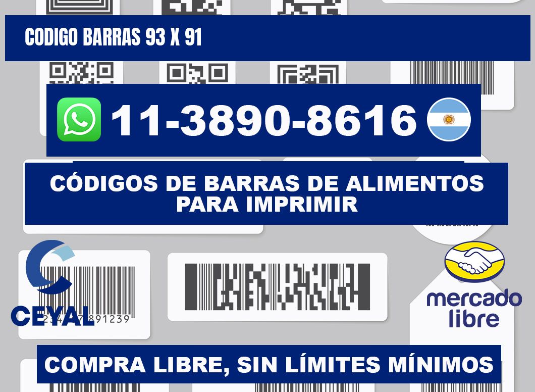 Codigo barras 93 x 91