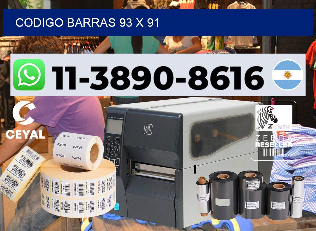 Codigo barras 93 x 91