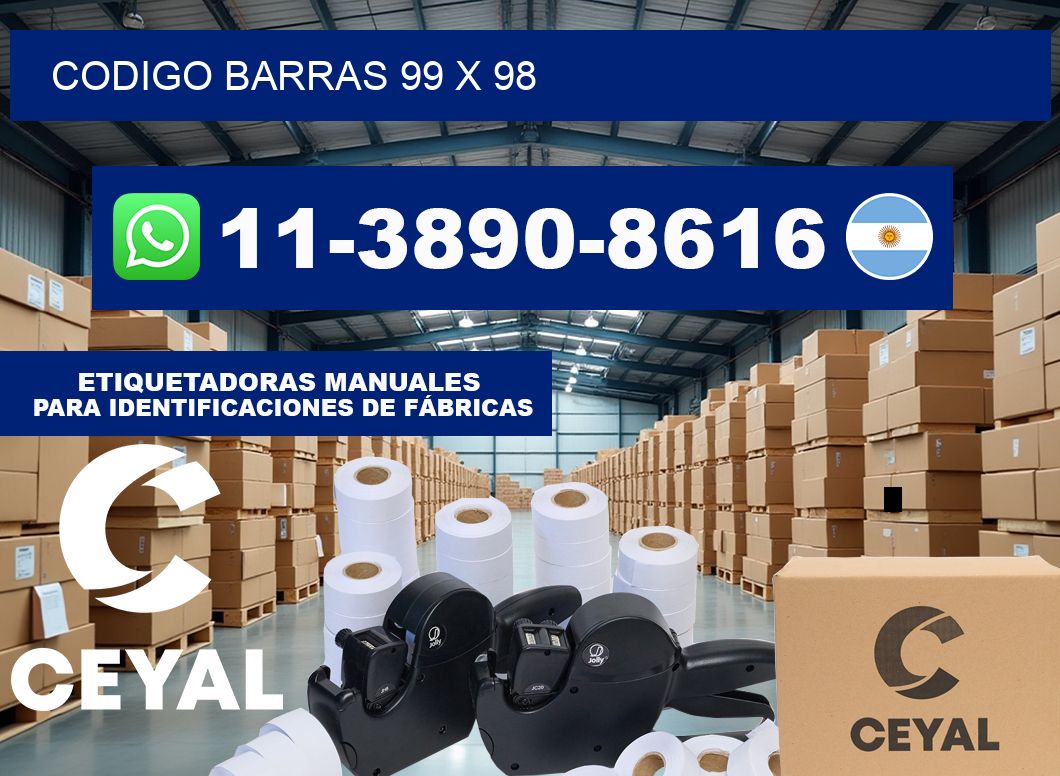 Codigo barras 99 x 98