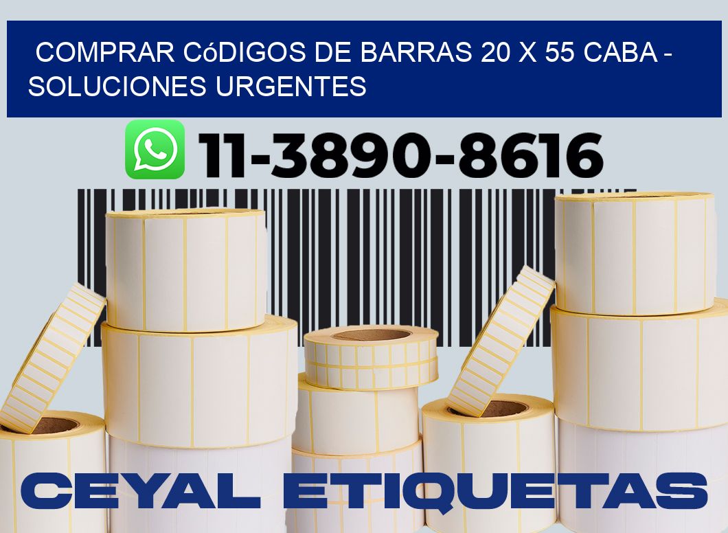 Comprar códigos de barras 20 x 55 CABA - soluciones urgentes