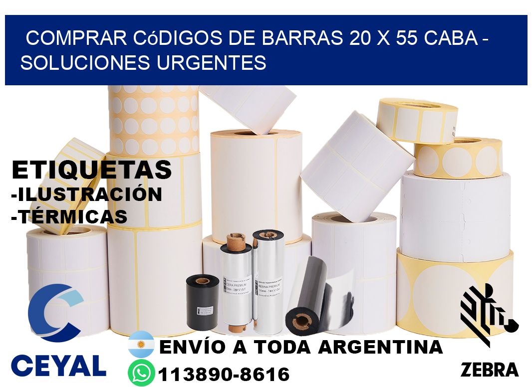 Comprar códigos de barras 20 x 55 CABA - soluciones urgentes