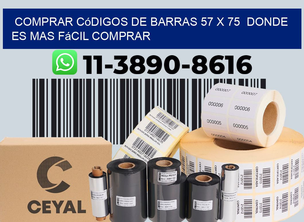 Comprar códigos de barras 57 x 75  Donde es mas fácil comprar