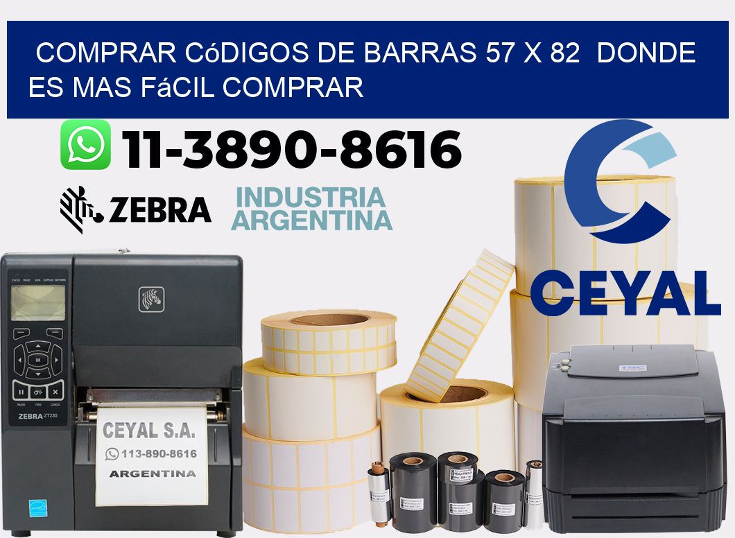 Comprar códigos de barras 57 x 82  Donde es mas fácil comprar