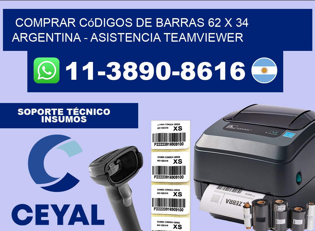 Comprar códigos de barras 62 x 34 argentina – asistencia teamviewer