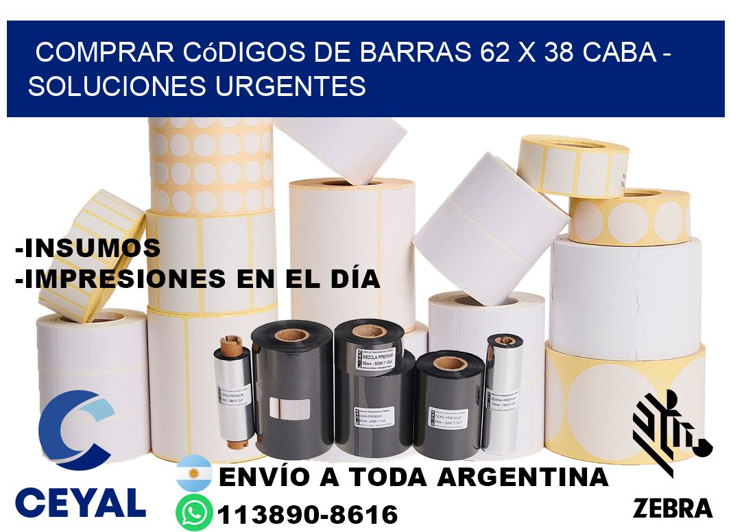 Comprar códigos de barras 62 x 38 CABA - soluciones urgentes