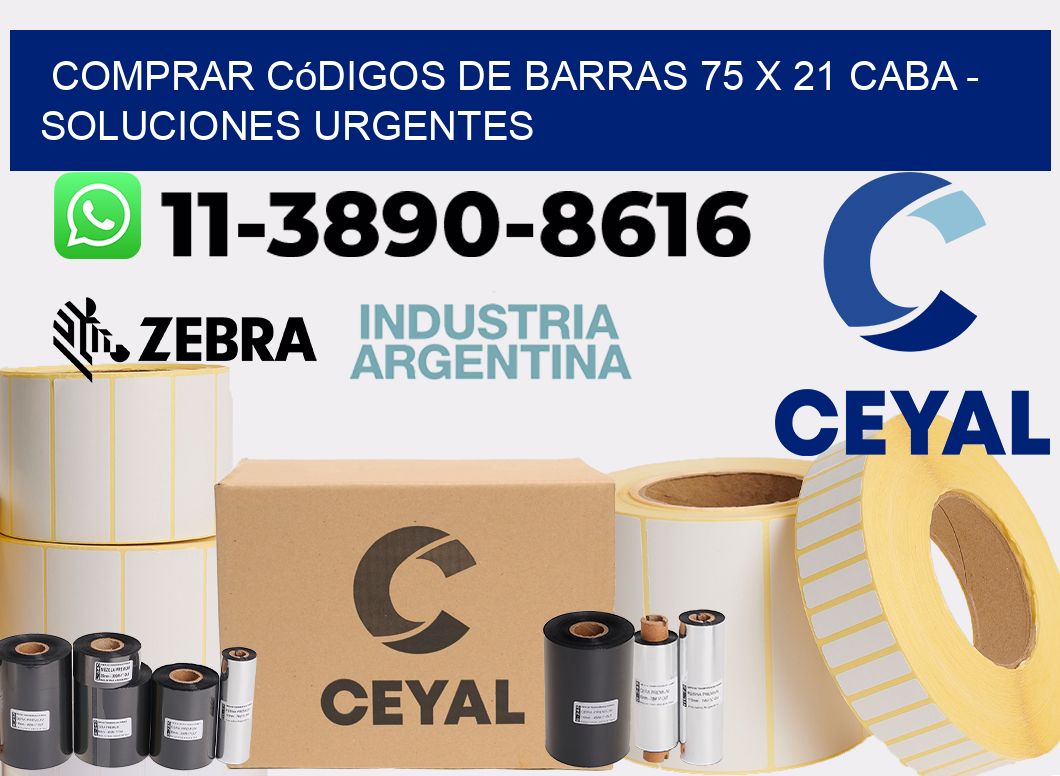 Comprar códigos de barras 75 x 21 CABA - soluciones urgentes