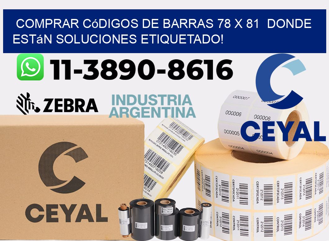 Comprar códigos de barras 78 x 81  donde están soluciones etiquetado!