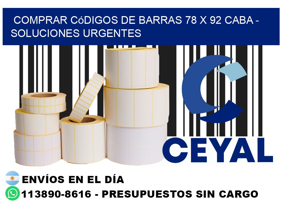 Comprar códigos de barras 78 x 92 CABA - soluciones urgentes