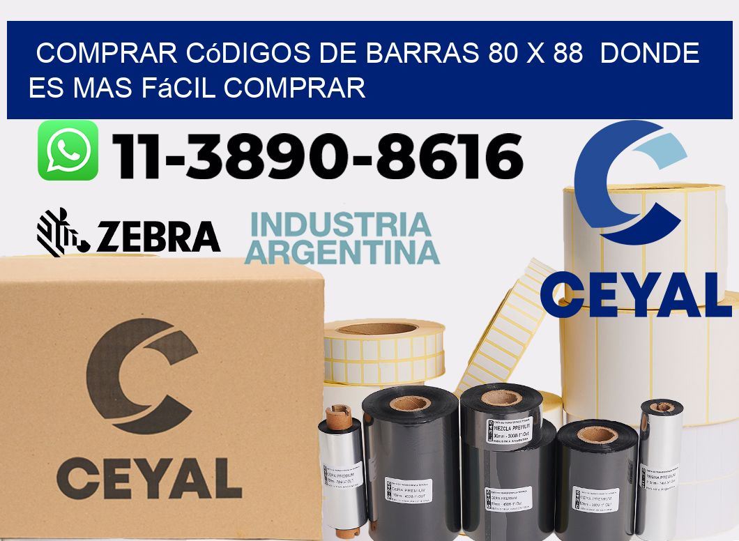 Comprar códigos de barras 80 x 88  Donde es mas fácil comprar