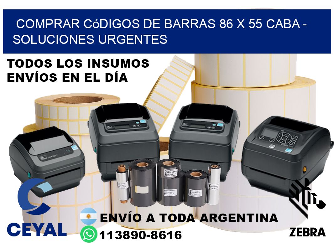 Comprar códigos de barras 86 x 55 CABA - soluciones urgentes