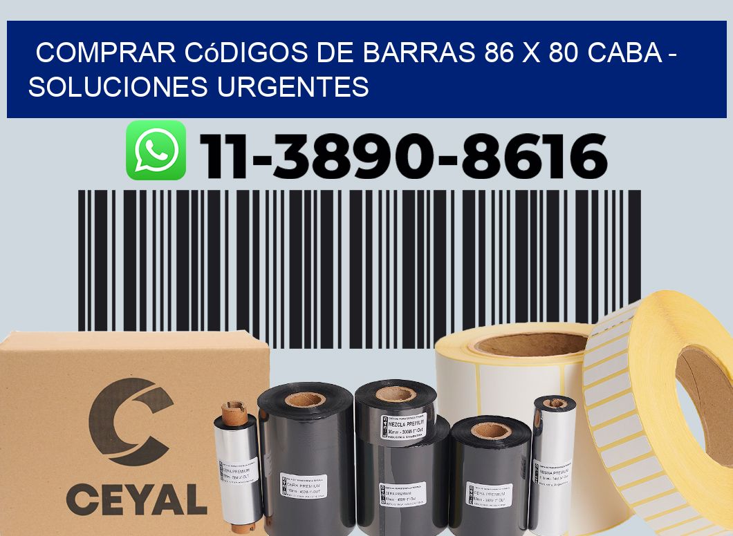 Comprar códigos de barras 86 x 80 CABA - soluciones urgentes
