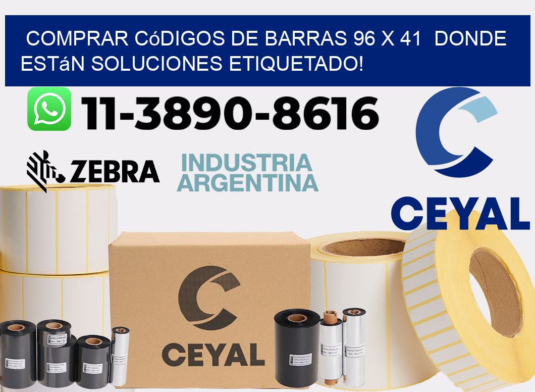 Comprar códigos de barras 96 x 41  donde están soluciones etiquetado!