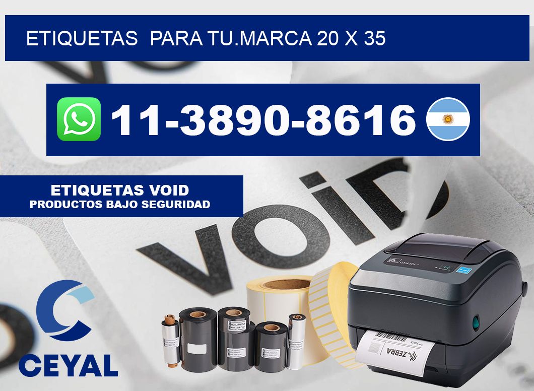 Etiquetas para tu.marca 20 x 35