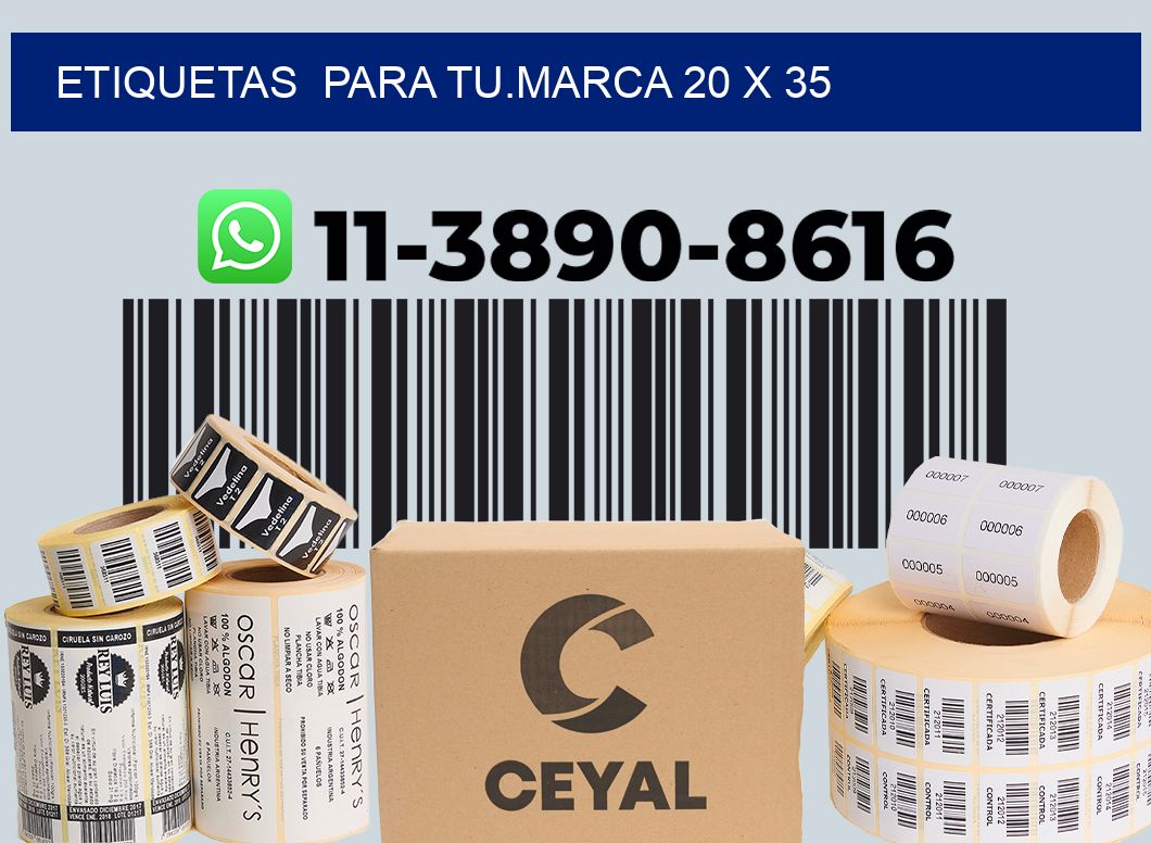 Etiquetas para tu.marca 20 x 35