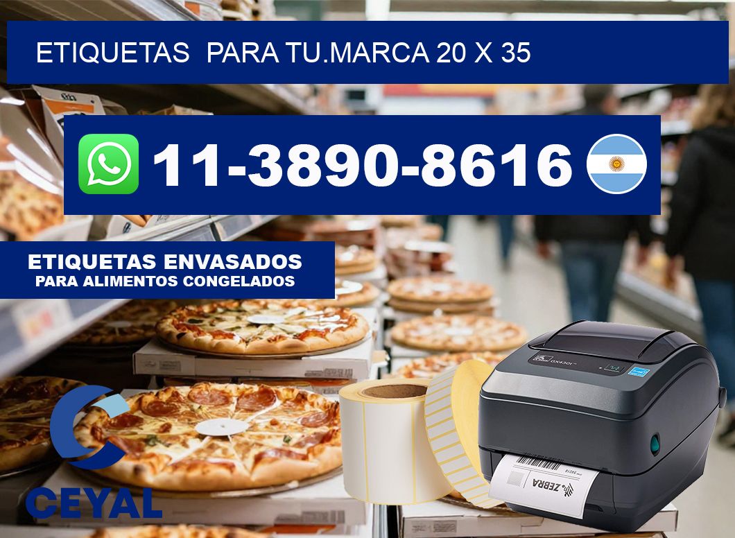 Etiquetas  para tu.marca 20 x 35