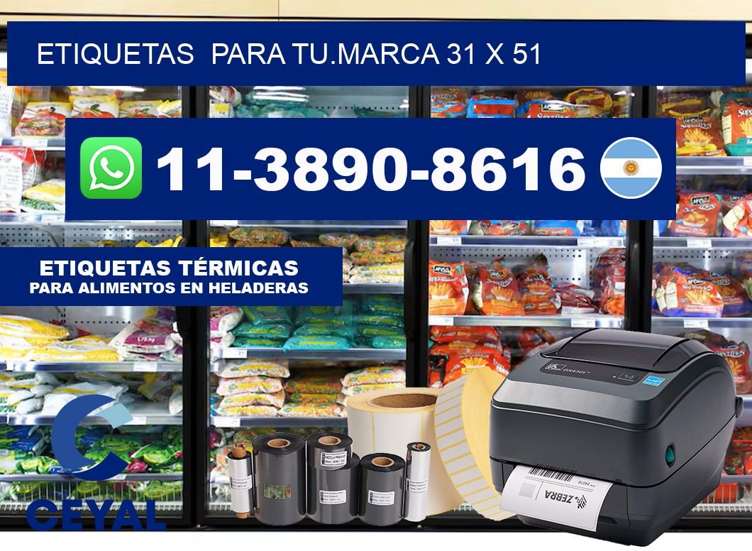 Etiquetas  para tu.marca 31 x 51