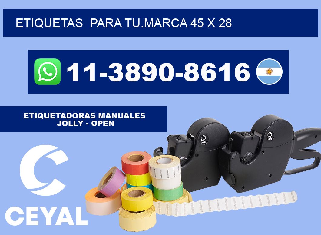 Etiquetas para tu.marca 45 x 28