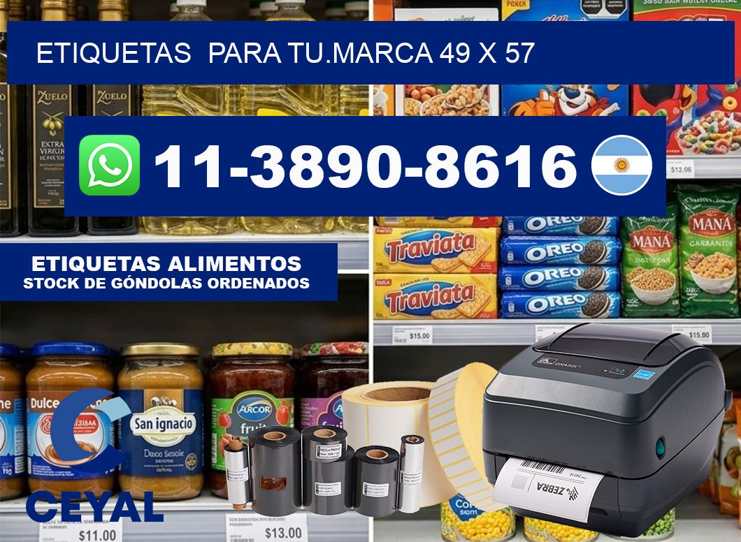 Etiquetas  para tu.marca 49 x 57