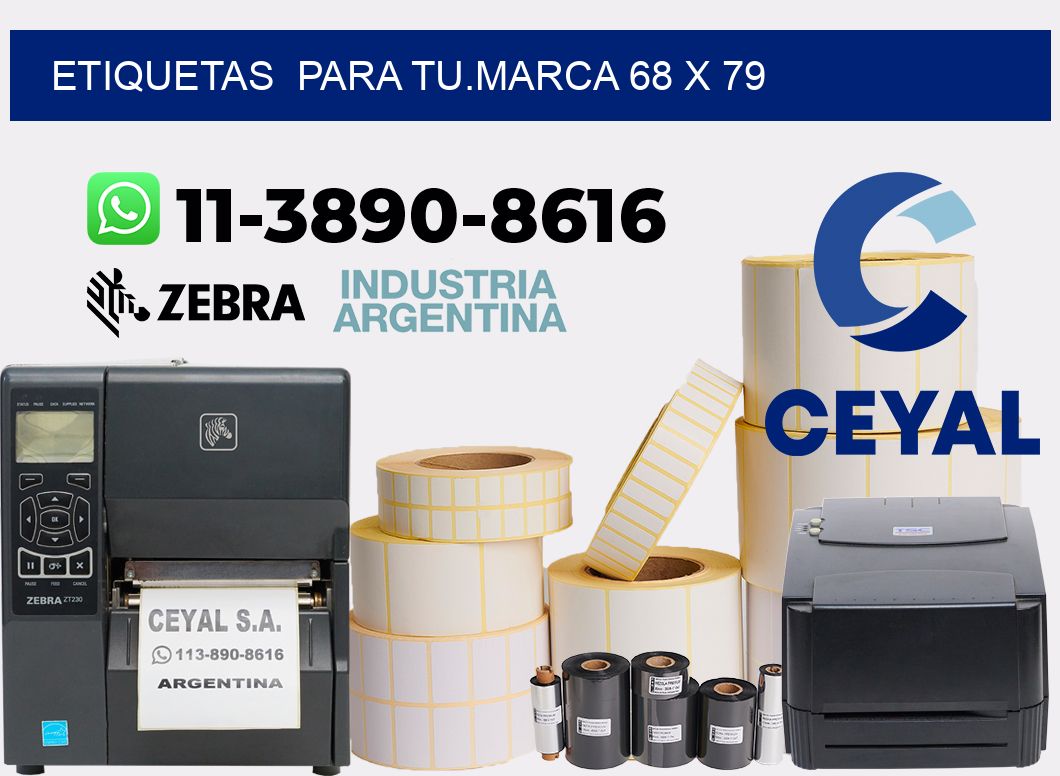 Etiquetas para tu.marca 68 x 79
