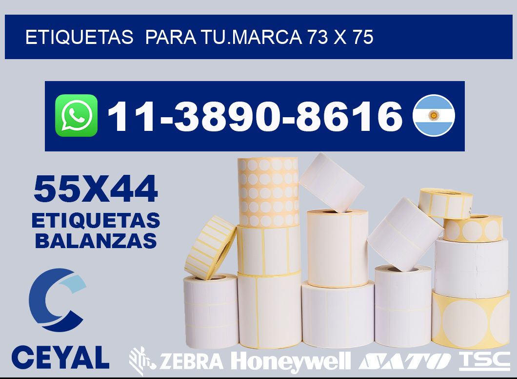 Etiquetas  para tu.marca 73 x 75