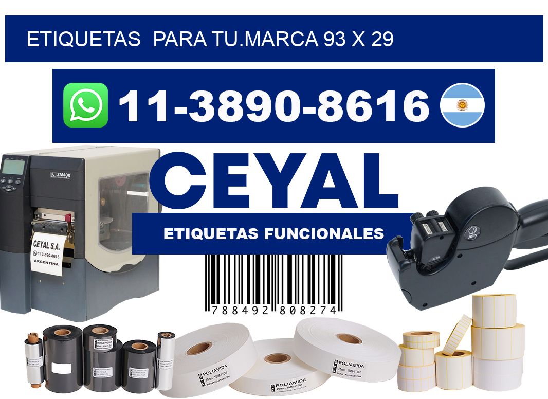 Etiquetas  para tu.marca 93 x 29