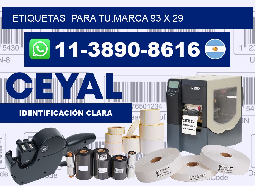 Etiquetas  para tu.marca 93 x 29