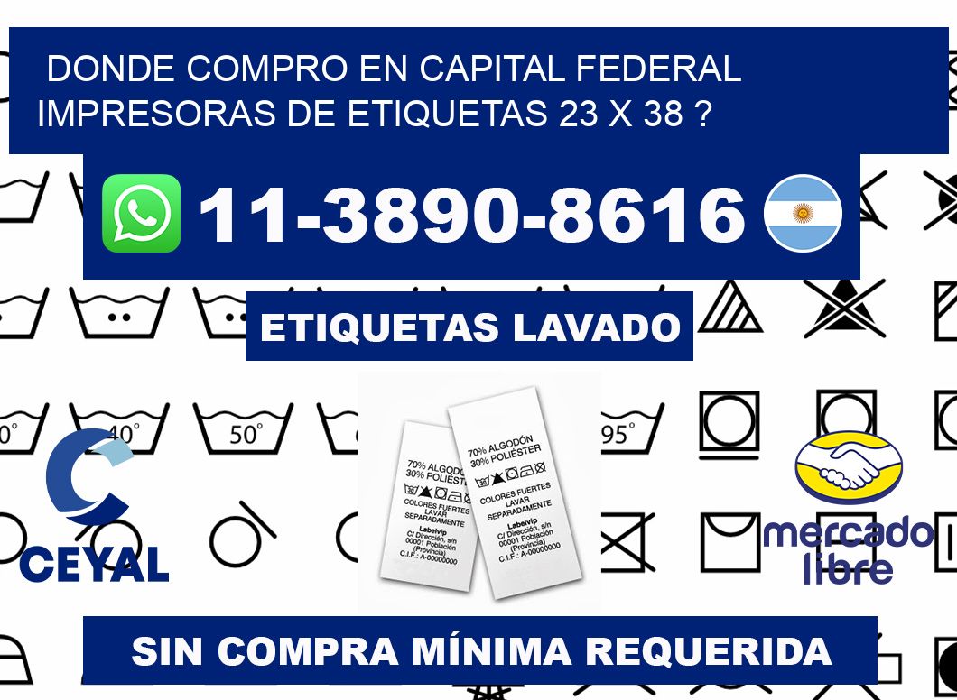 donde compro en capital federal impresoras de etiquetas 23 x 38 ?
